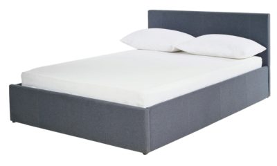 Hygena Lavendon Kingsize Fabric Ottoman Bed Frame - Grey
